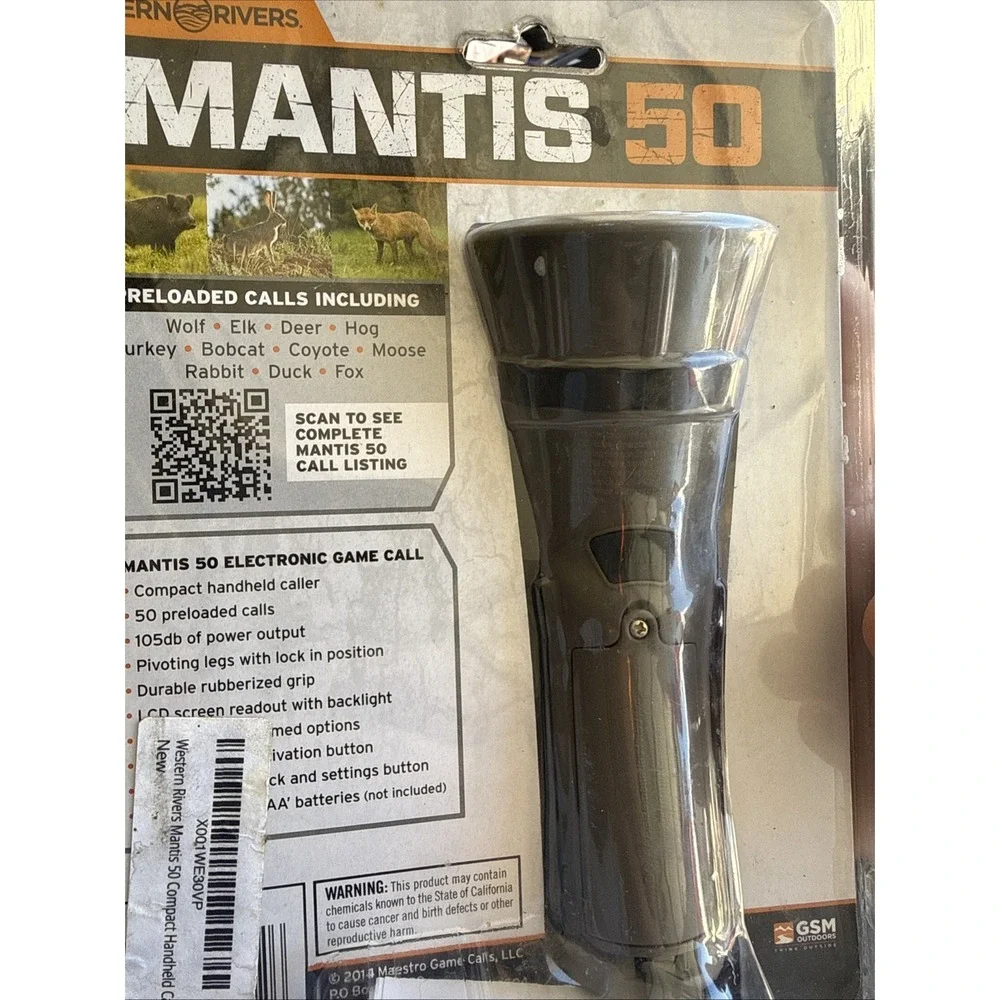 Western Rivers' Mantis 50 Hand Held LCD Display Electronic Predator Game Call